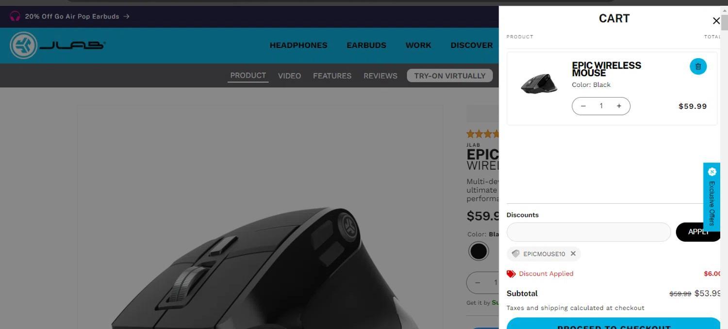 How to apply JLab coupon code